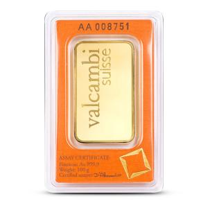 Valcambi Bars 100 GR